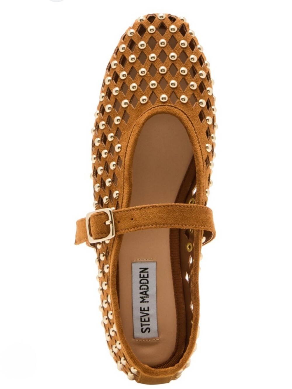 New Steve Madden Dreaming Studded Mary Jane Flats, NIB